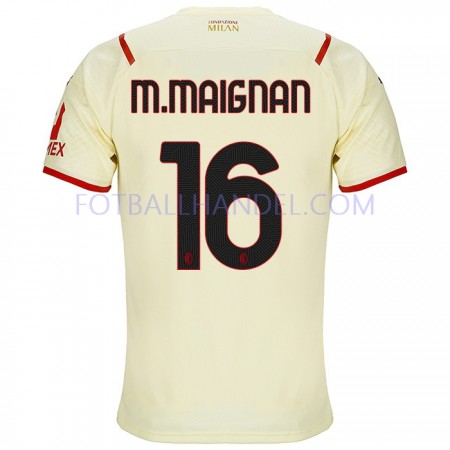 Herre Fotballdrakter AC Milan Mike Maignan 16 Borte 2021-22 Kortermet